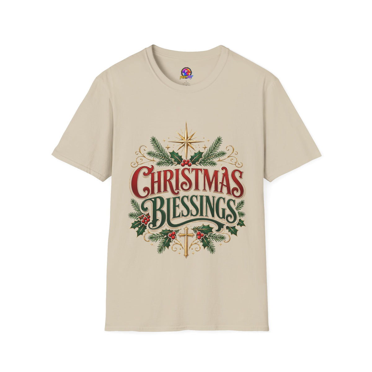Christmas Blessings T-Shirt – Festive Holiday Graphic Tee