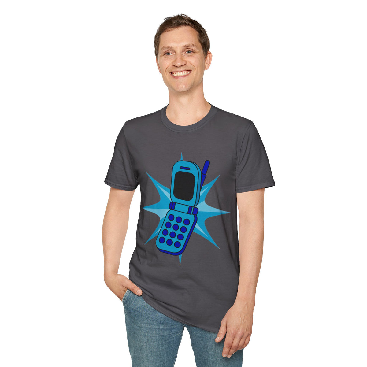 Retro Cell Phone Graphic T-Shirt — 90s Nostalgia Vintage Mobile Tee - Trending Now - September 2026