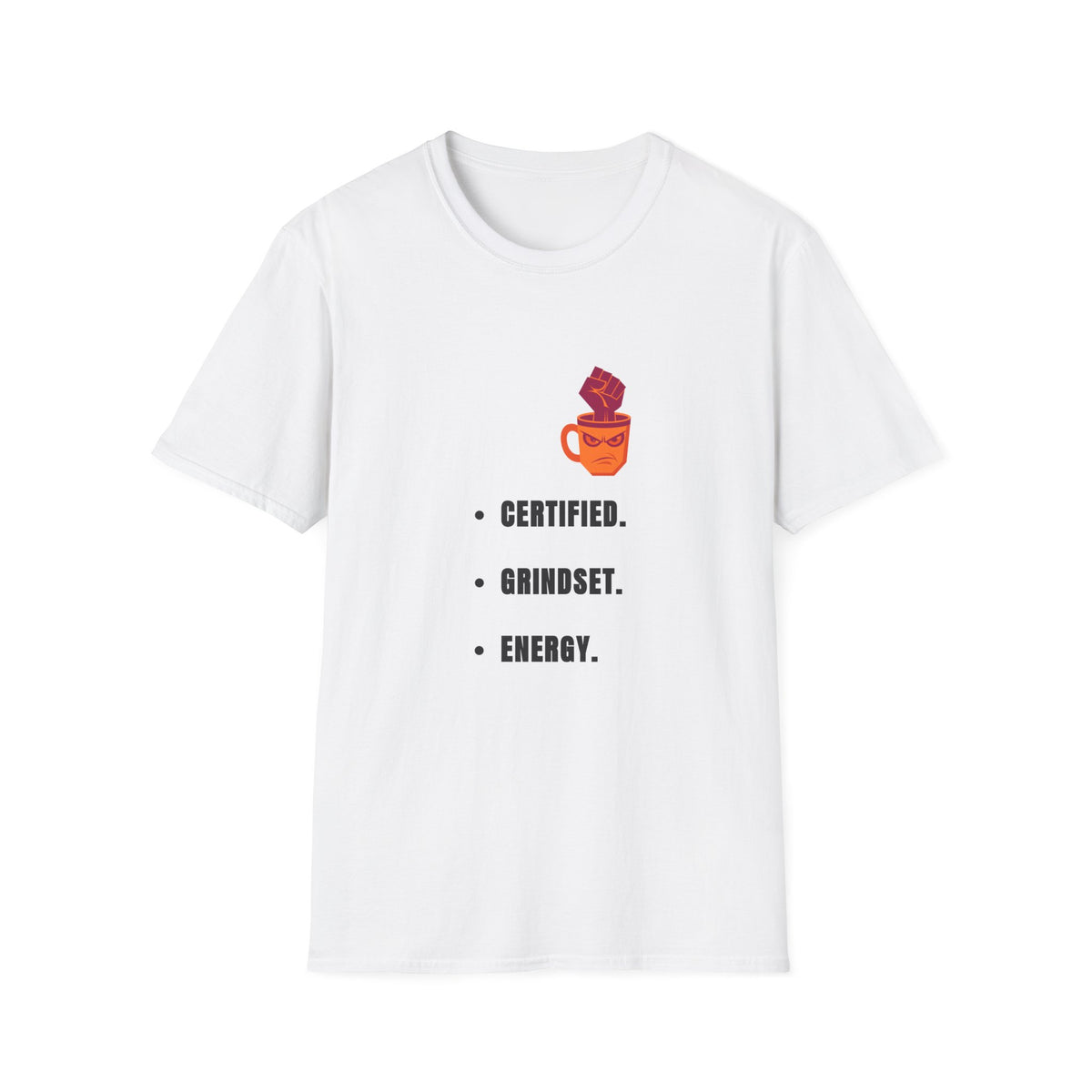 Certified Mindset Tee — "Certified. Mindset. Energy." Motivational Graphic T-Shirt - Trending Now - September 2026