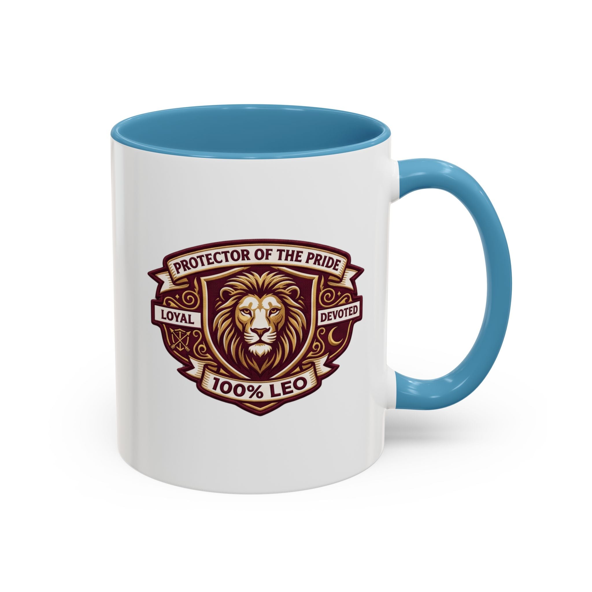 Leo Zodiac Coffee Mug — "Protector of the Pride" Lion Design (11/15 oz)