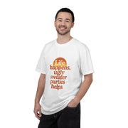 Life Happens Ugly Sweater Parties Helps T-Shirt - Trending Now - October 2026