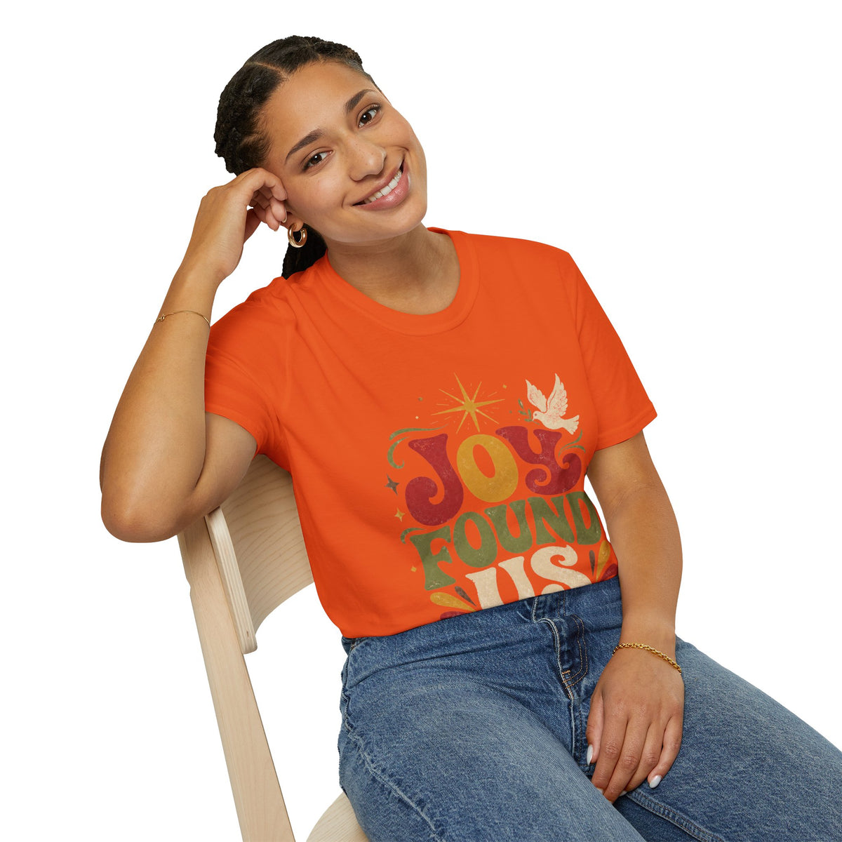 Joy Found Us T‑Shirt — Retro Christmas Holiday Graphic Tee