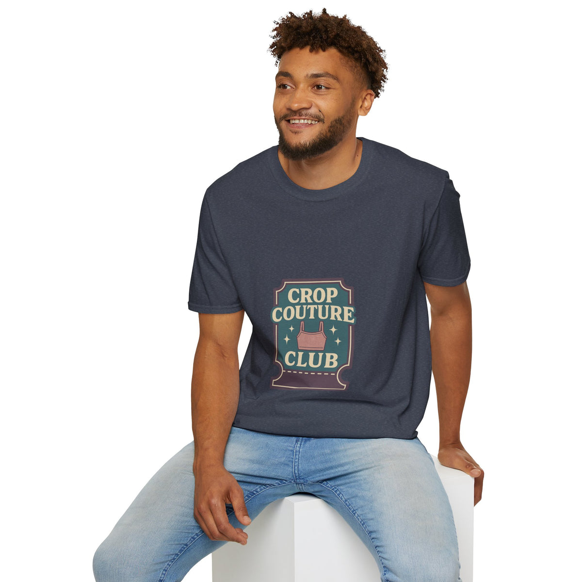 Crop Couture Club Retro Fashion Graphic Tee - Trending Now - October 2026