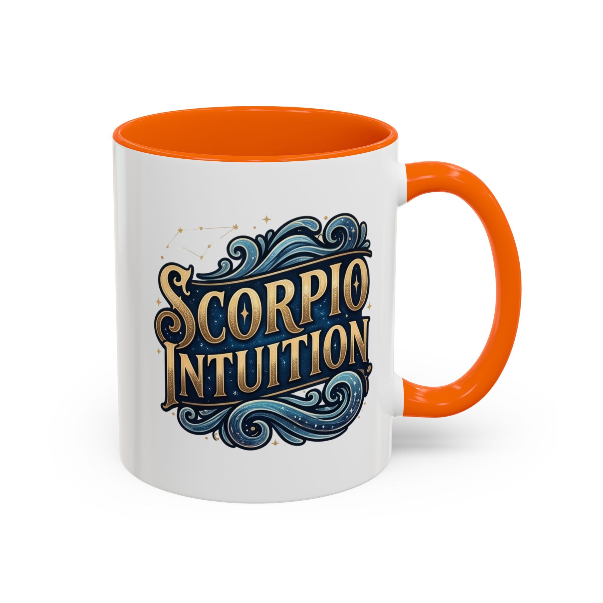Scorpio Intuition Accent Coffee Mug — Zodiac Astrology Gift