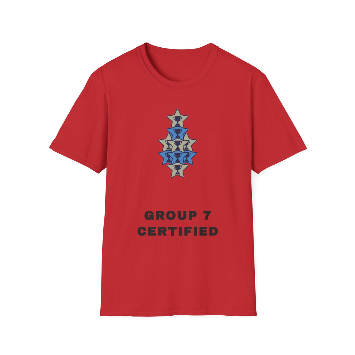 T-Shirt — 'Group 7 Certified' Minimal Star Crest Graphic - Trending Now - September 2026