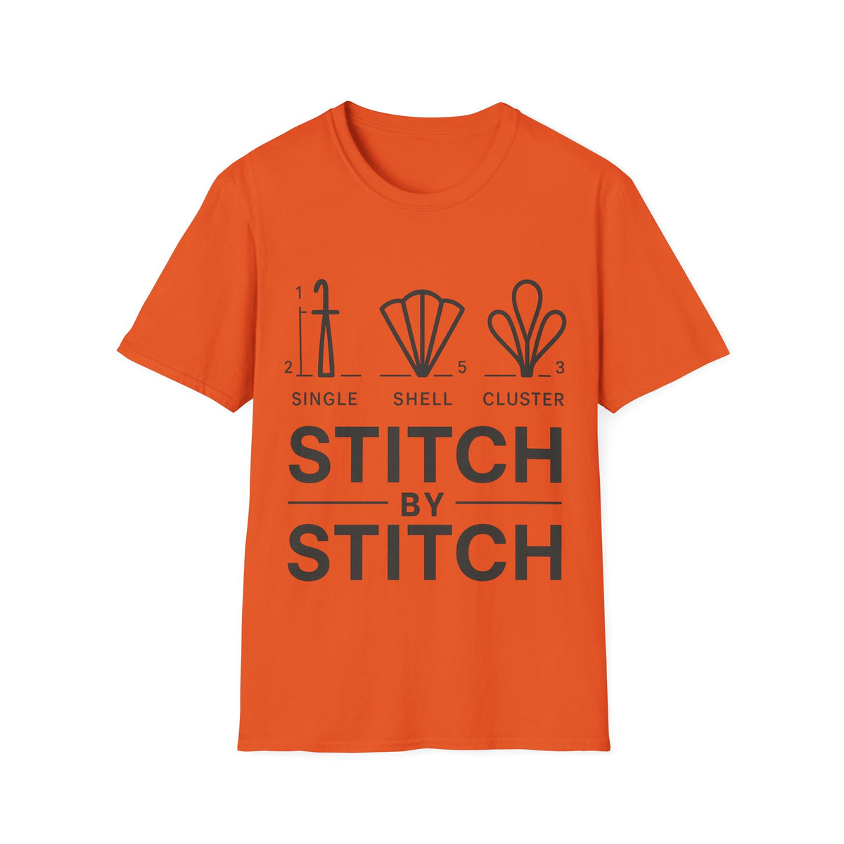 "Stitch By Stitch" Minimalist Crafting Tee | Sewing Knitting Embroidery T-Shirt - Trending Now - September 2026