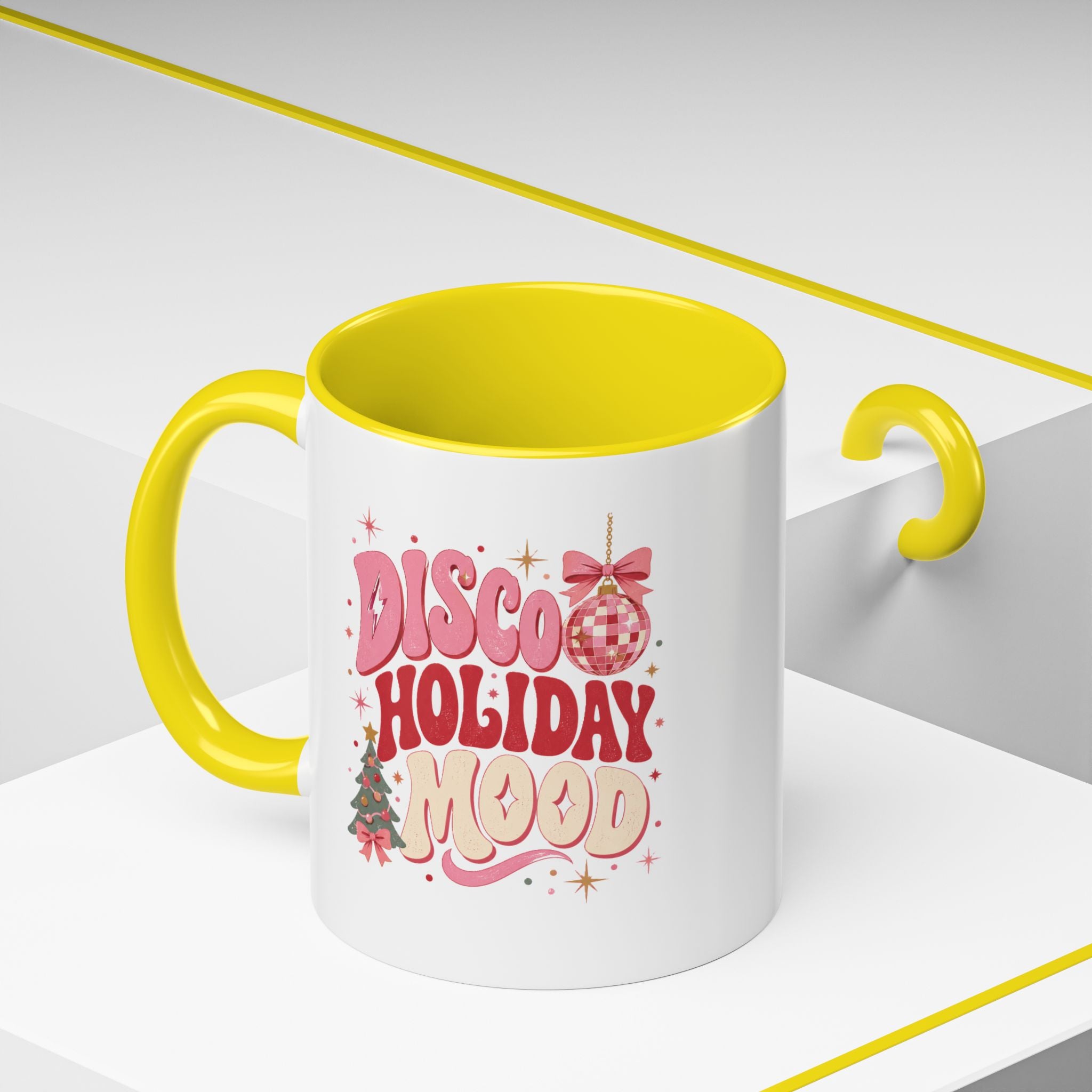 Modern Day Christmas Disco Holiday Mood Coffee Mug