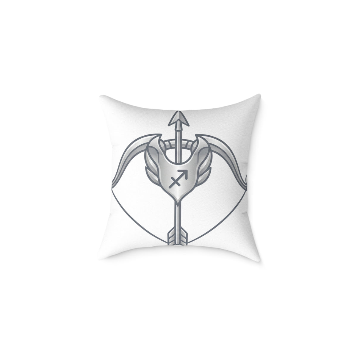 Sagittarius Zodiac Arrow Astrological Square Poly Canvas Pillow
