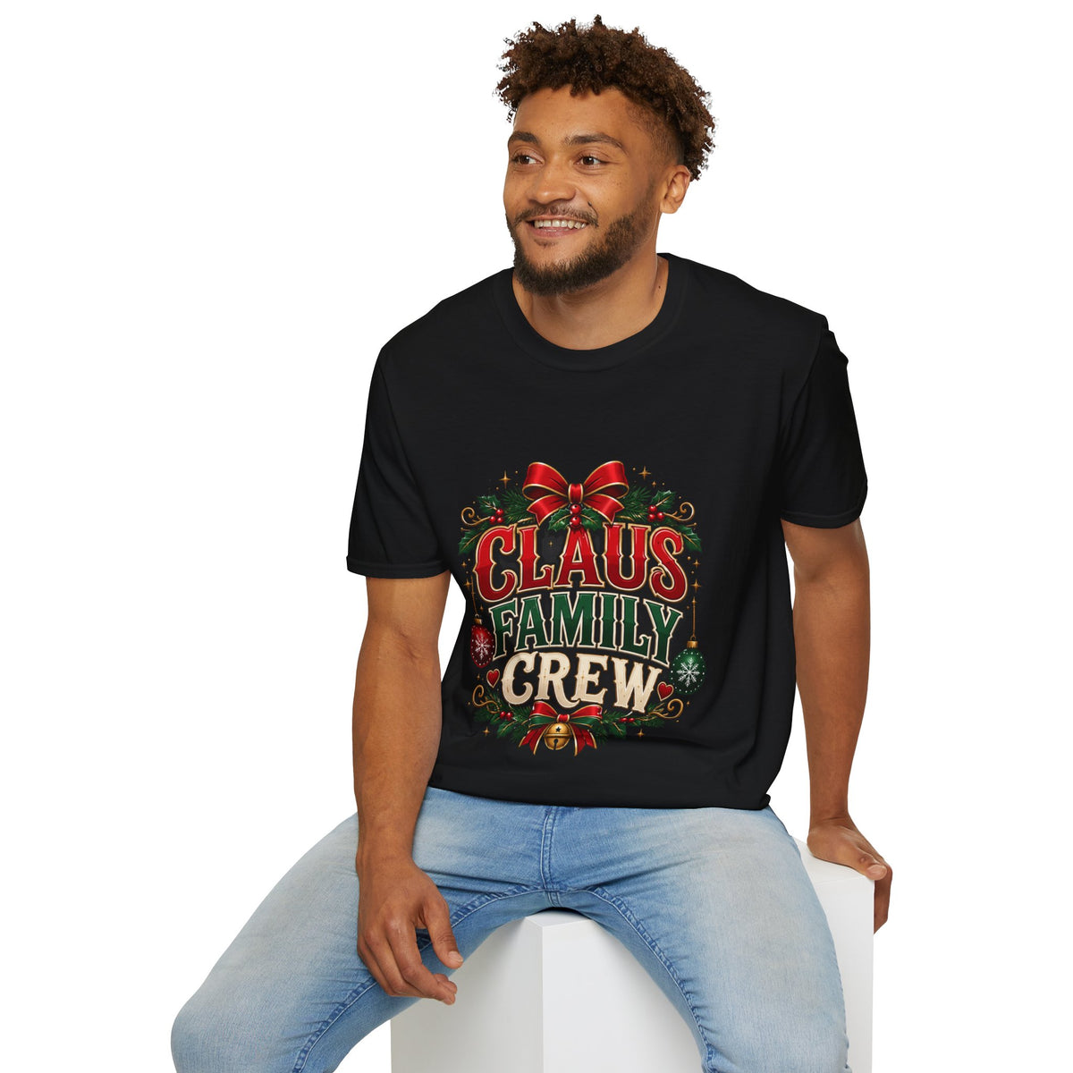 Claus Family Crew T-Shirt — Festive Christmas Holiday Tee