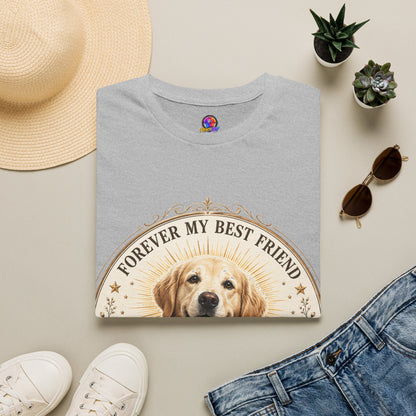 Dog Lover T-Shirt — “Forever My Best Friend” Personalized Golden Retriever Tee