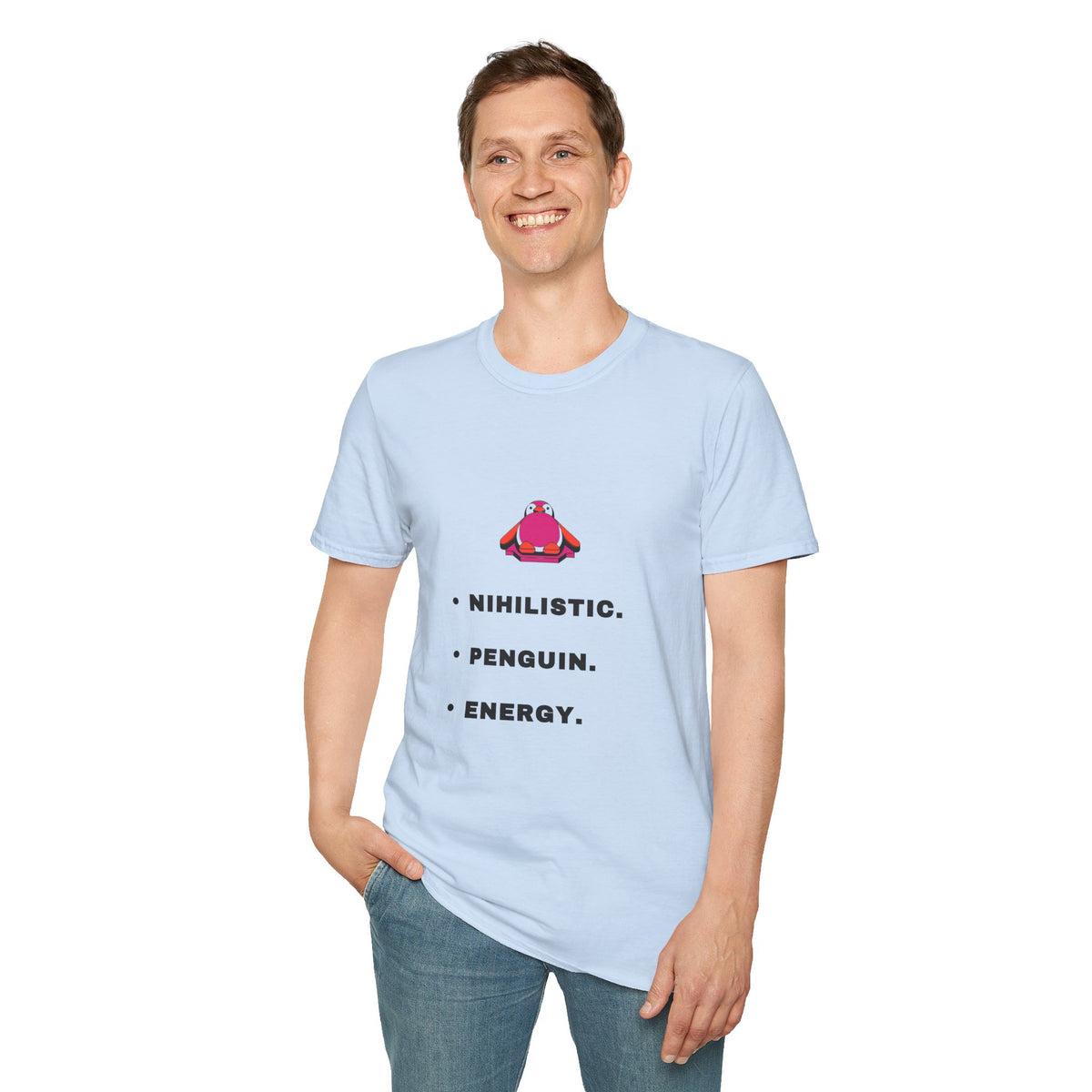 Nihilistic Penguin T-Shirt — Cute Minimalist Graphic Tee - Trending Now - September 2026