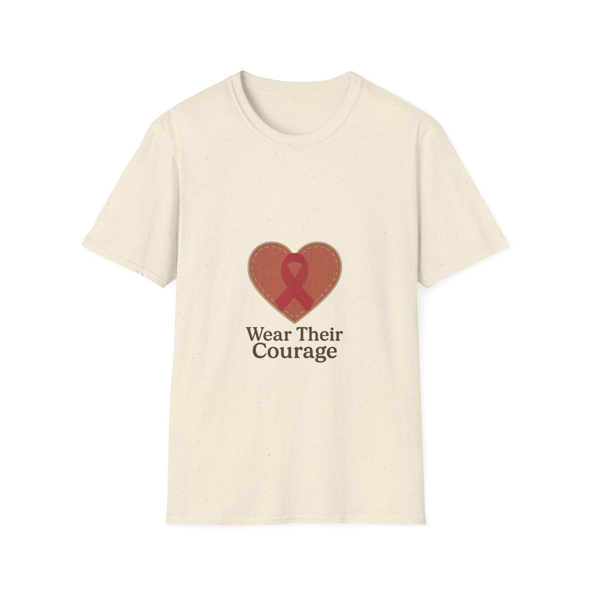 Wear Their Courage Breast Cancer Awareness Ribbon Heart Tee - Trending Now - October 2026