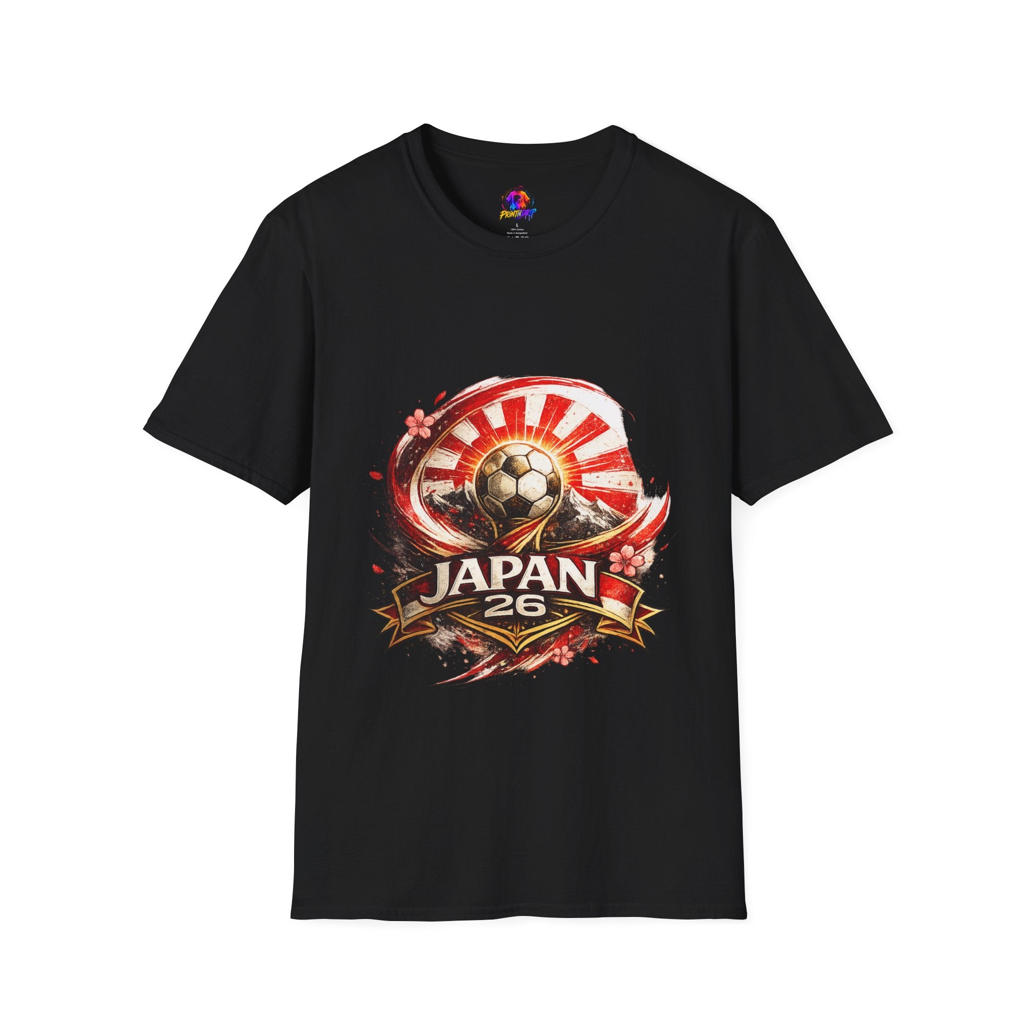 Japan Soccer T‑Shirt — Rising Sun Football Graphic