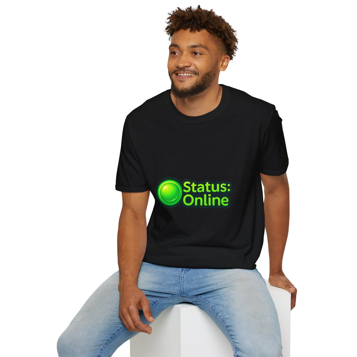 Status Online T-Shirt — Green Online Status Icon Tee - Trending Now - October 2026