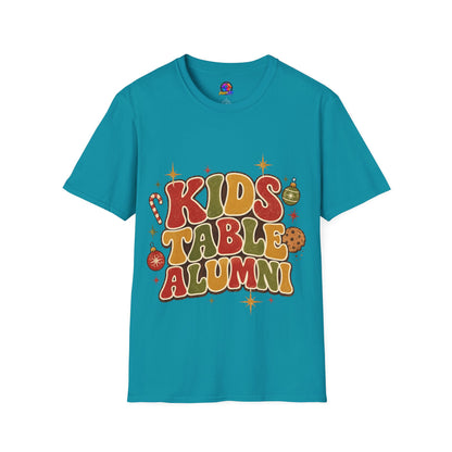 Kids Table Alumni T-Shirt — Retro Holiday Family Dinner Tee