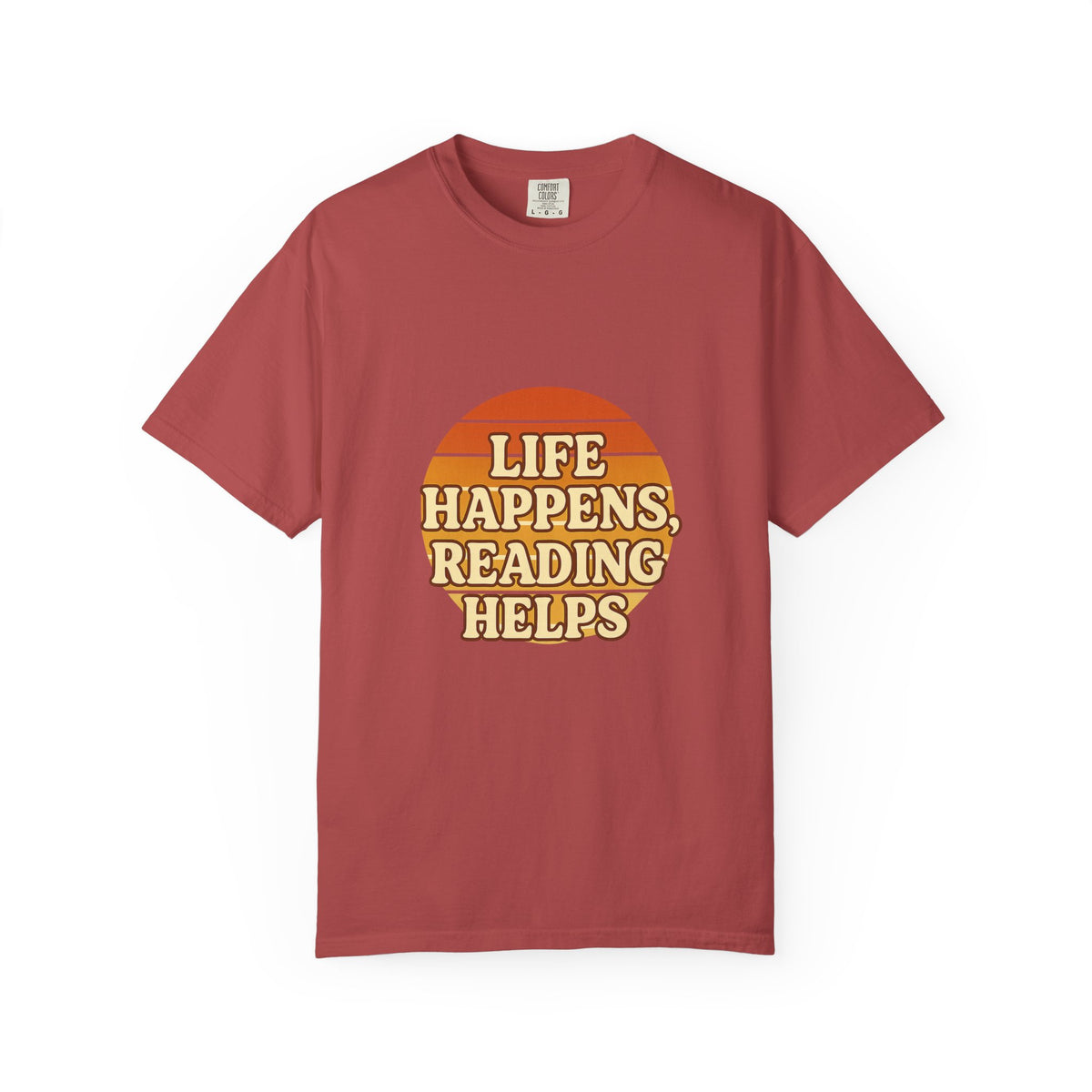 Reading Helps T-Shirt — "Life Happens, Reading Helps" Retro Book Tee - Trending Now - October 2026