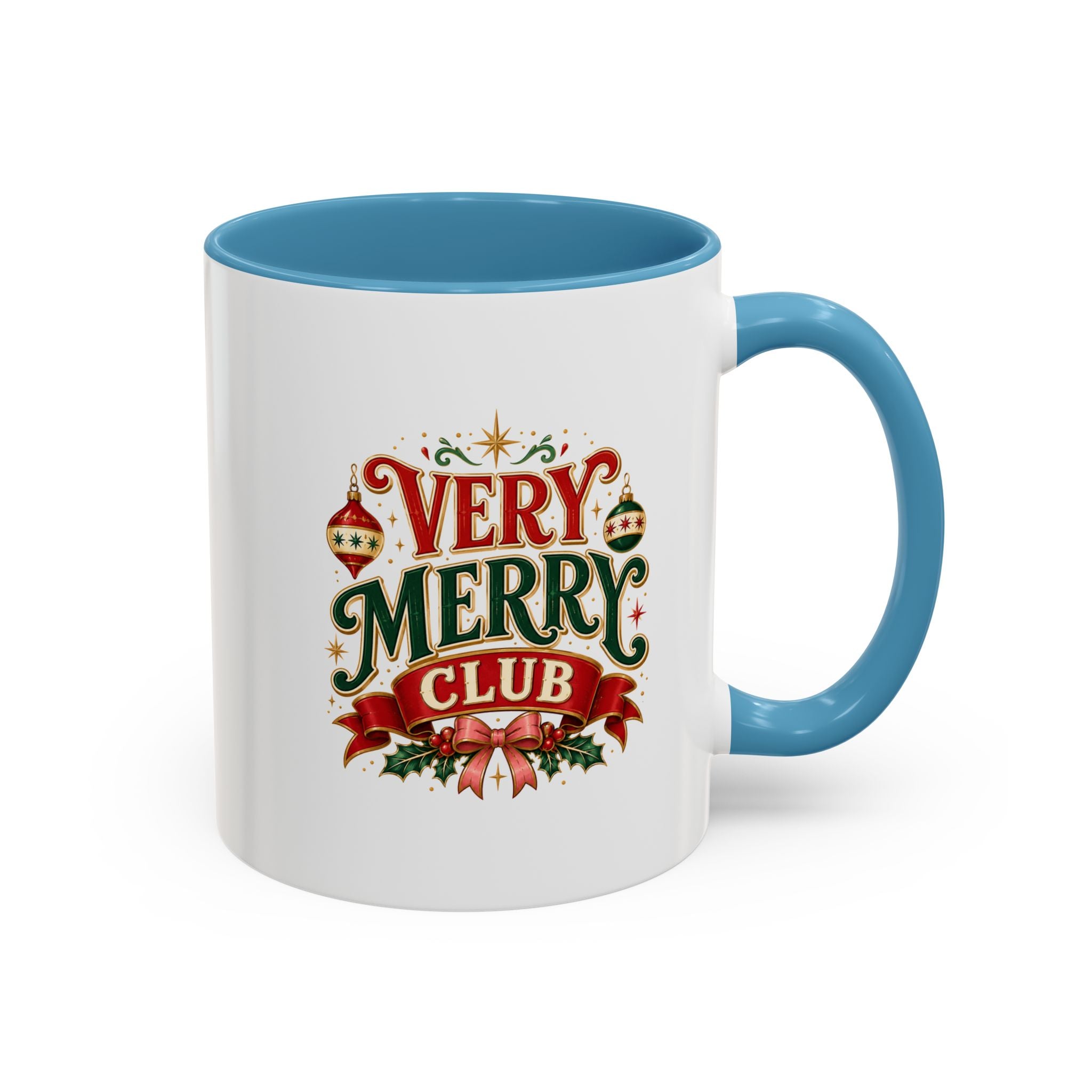 Very Merry Club Coffee Mug — Christmas Holiday Accent Mug
