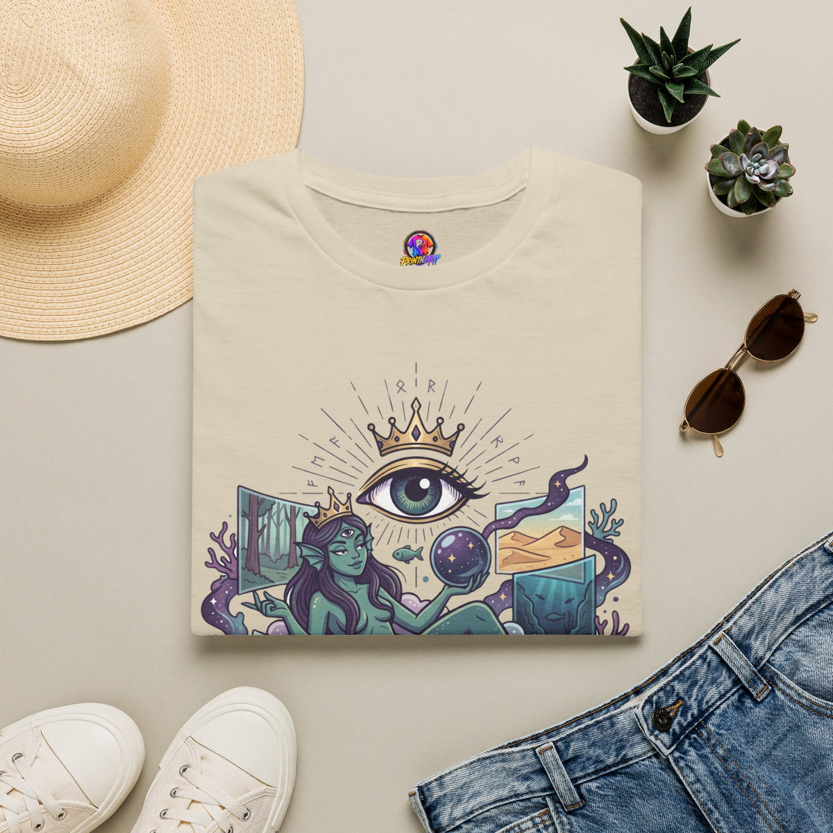 Pisces Mystic Tee — "Reality is optional for a Pisces" Astrological Graphic T-Shirt