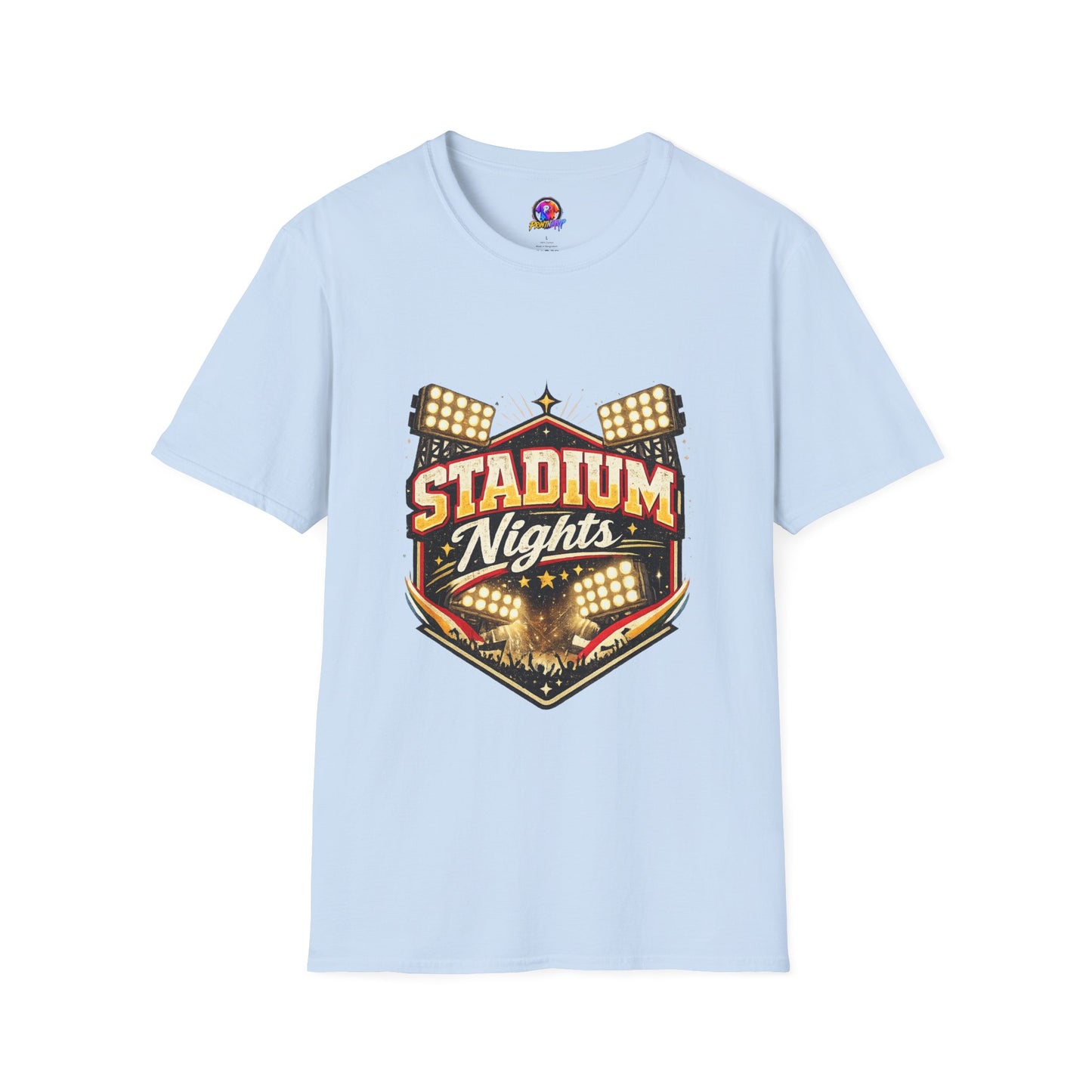 Stadium Nights T-Shirt — Vintage Sports Lights Graphic Tee