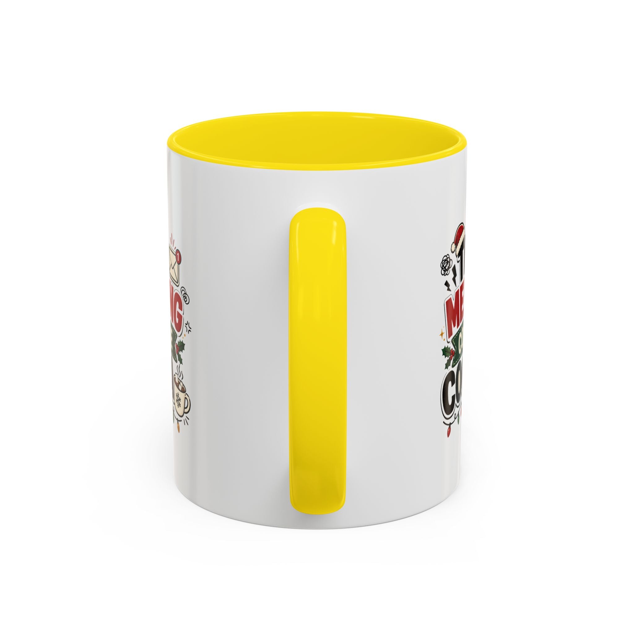Modern Day Christmas This Meeting Could Be Cocoa Accent Coffee Mug — Holiday Office Christmas Coffee Cup