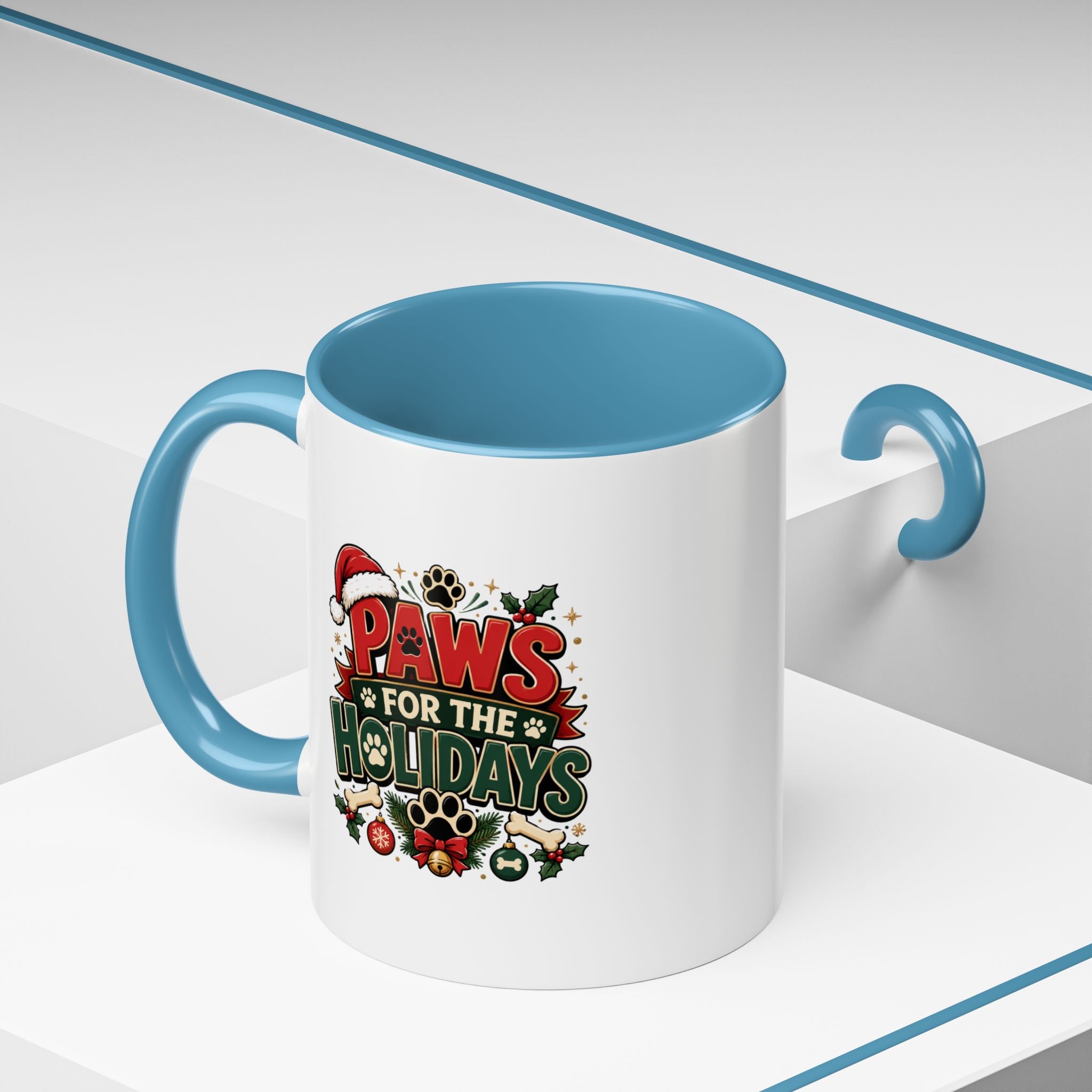 Paws for the Holidays Coffee Mug - Festive Pet Lover Accent Mug