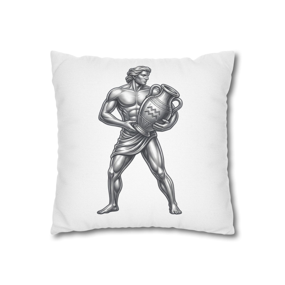 Aquarius Zodiac Pillow pillowcase — Mythical Water Bearer Decorative Throw Pillow