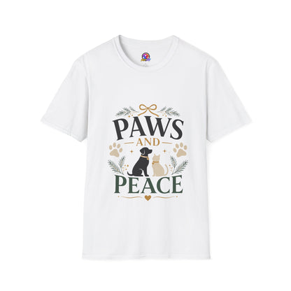 Paws and Peace T-Shirt — Cozy Pet Lover Tee