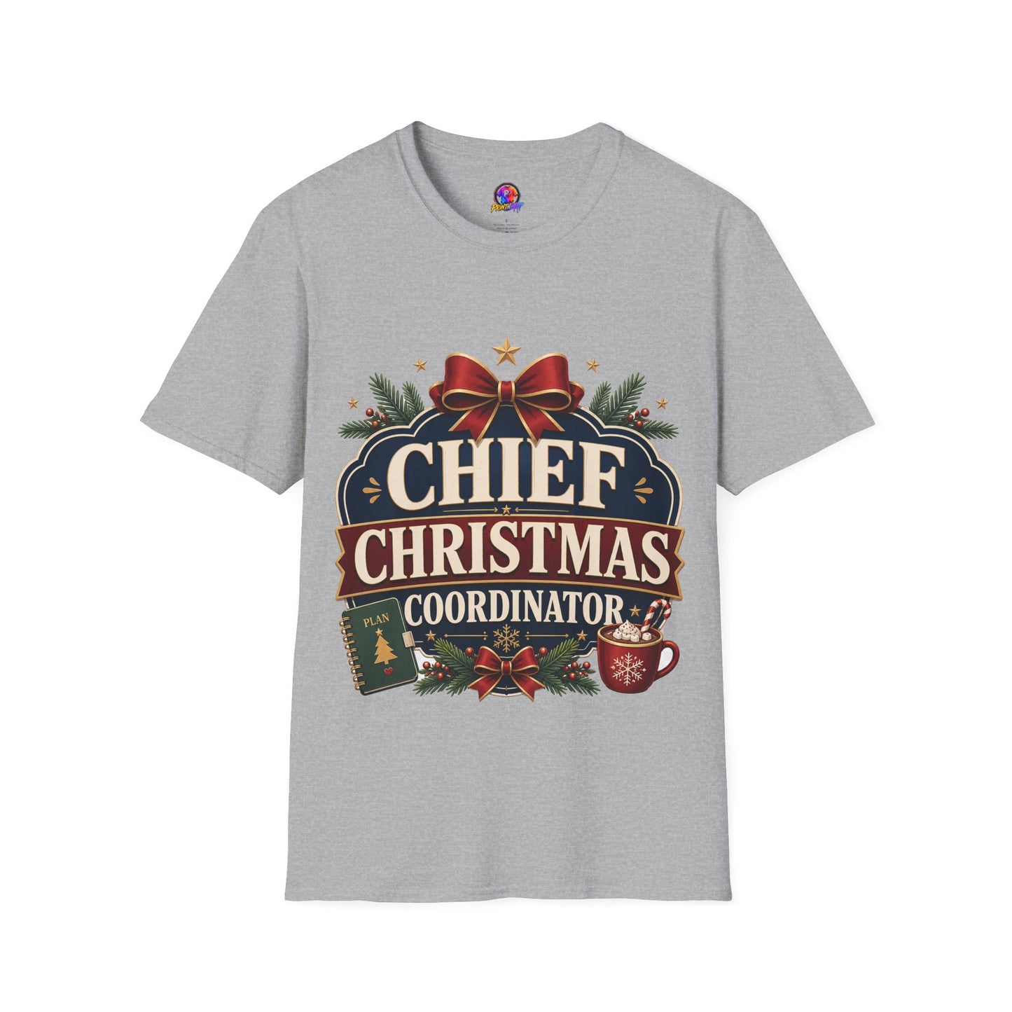 Christmas T-Shirt — "Chief Christmas Coordinator" Holiday Graphic Tee