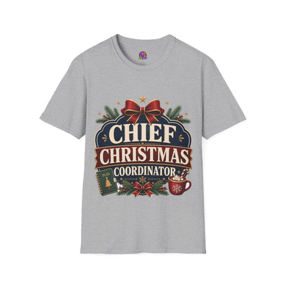 Christmas T-Shirt — "Chief Christmas Coordinator" Holiday Graphic Tee
