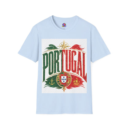 Portugal Vintage Compass T-Shirt — Retro Portuguese Flag Travel Tee