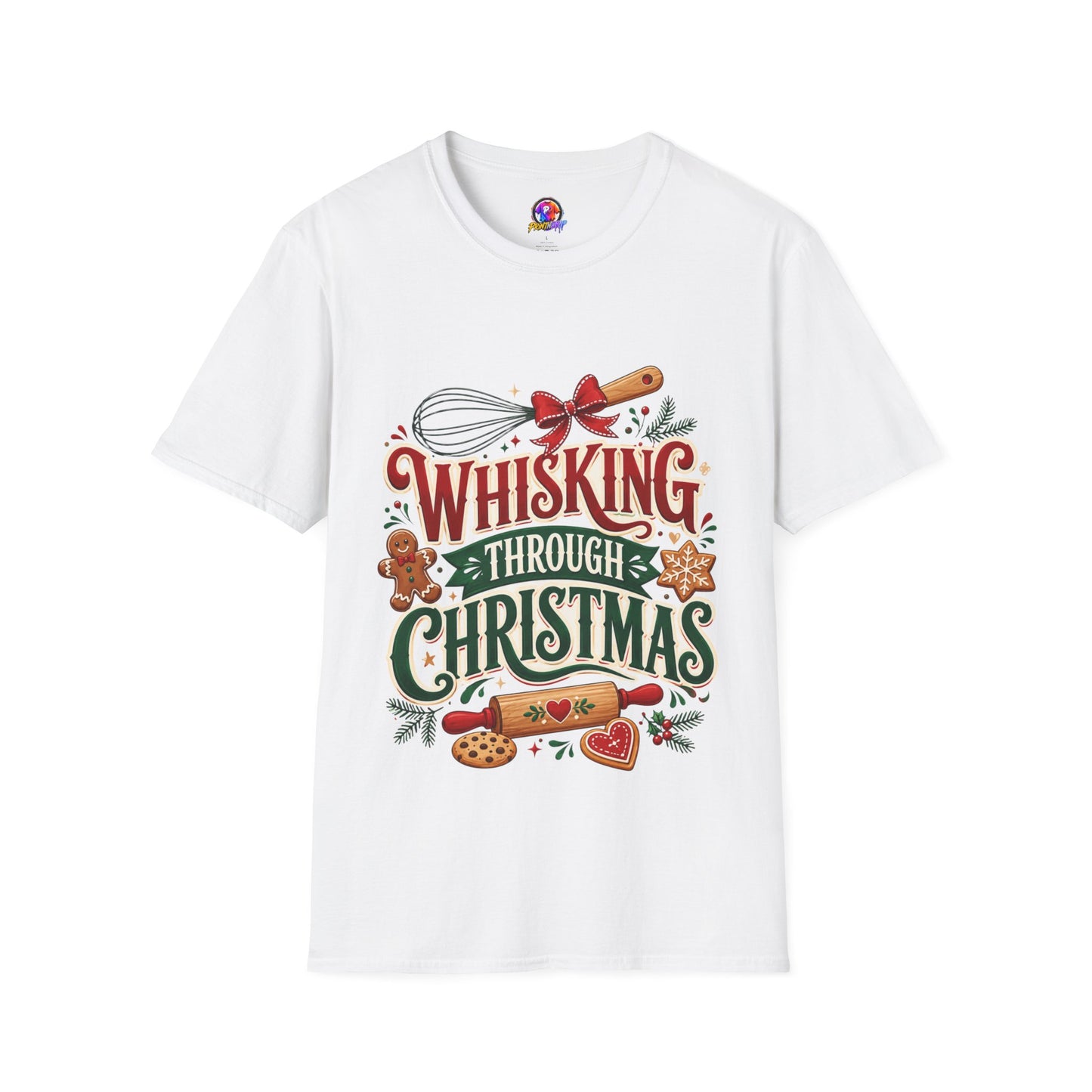 Christmas Baking T‑Shirt — "Whisking Through Christmas" Holiday Tee