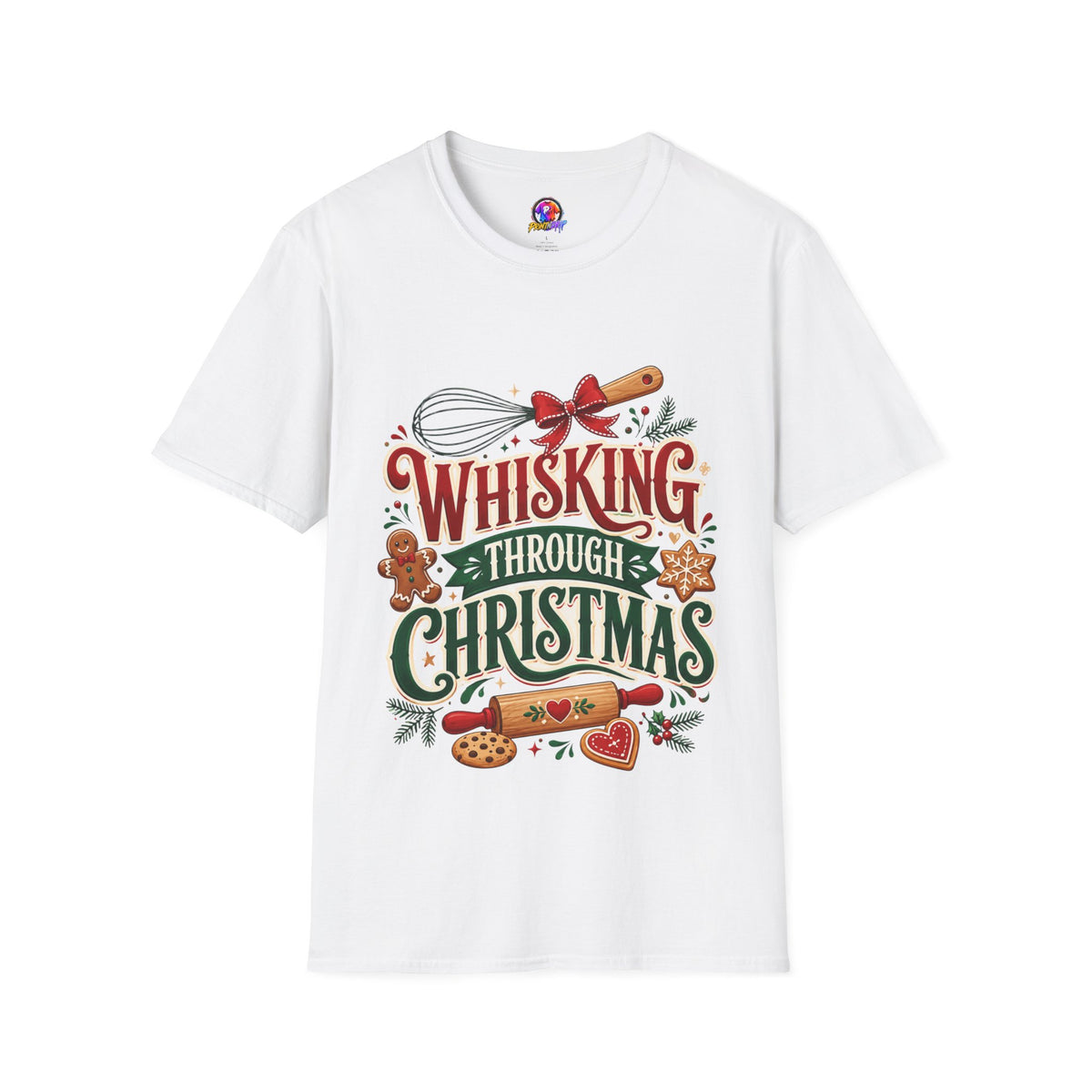 Christmas Baking T‑Shirt — "Whisking Through Christmas" Holiday Tee