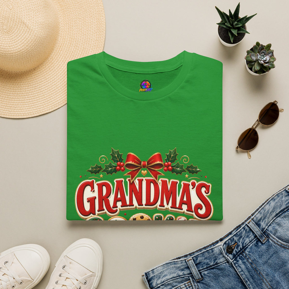 Grandma's Cookie Crew T-Shirt — Festive Christmas Baking Tee