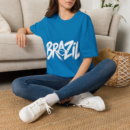 Brazil Minimal Marble Waves T-Shirt