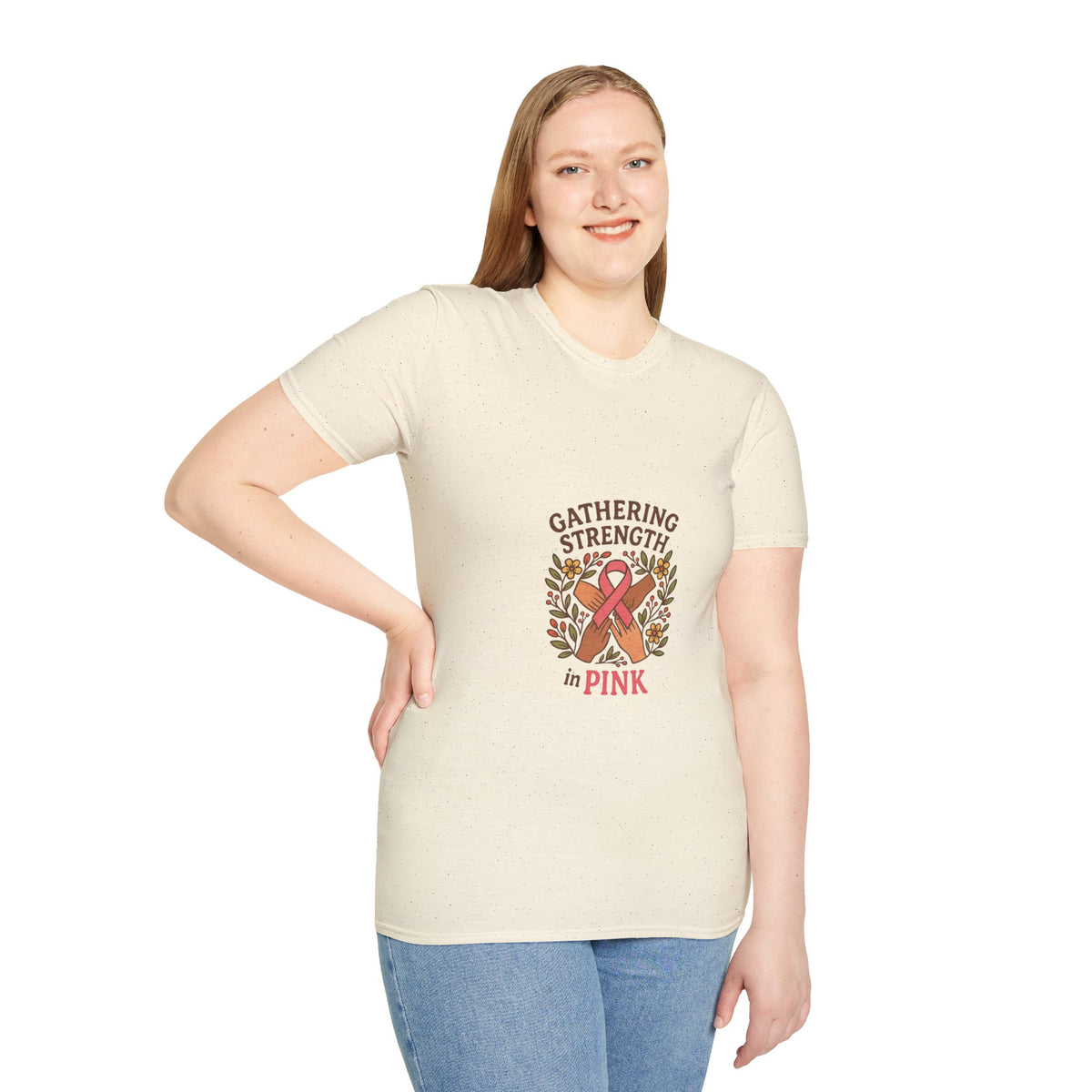 Gathering Strength in Pink T-Shirt – Breast Cancer Awareness Ribbon Tee - Trending Now - October 2026
