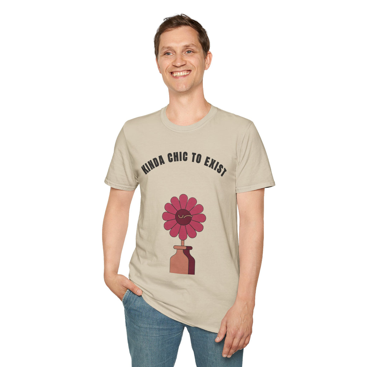 Chic to Exist T-Shirt — Floral Minimalist Graphic Tee for Stylish Everyday Wear - Trending Now - September 2026