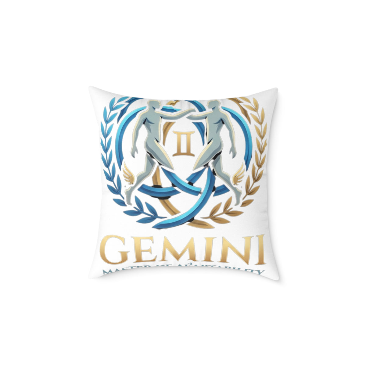 Gemini Zodiac Master Of Adaptability Square Poly Canvas Pillow