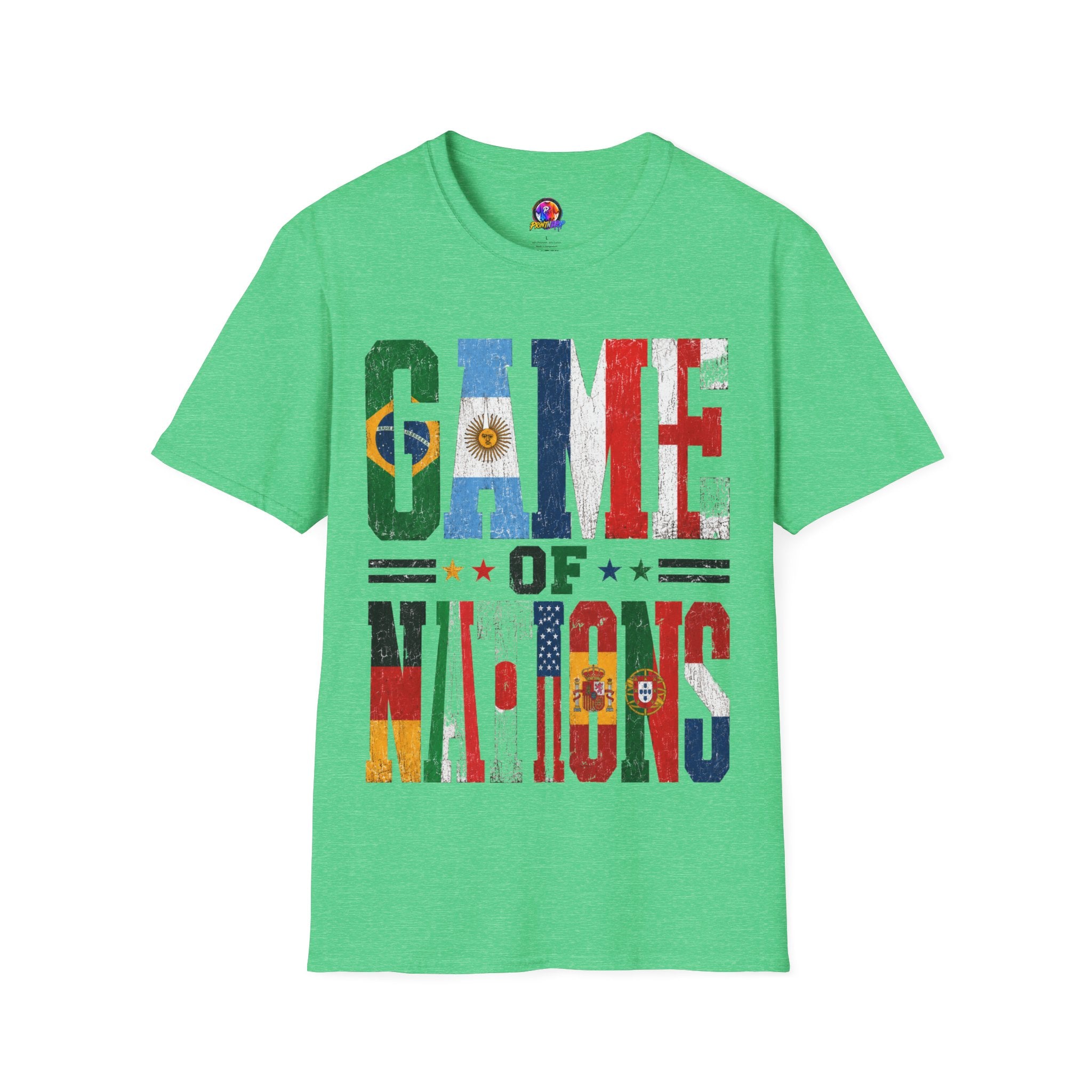 FIFA World Cup 2026 T-Shirt — 'Game of Nations' Vintage Flag Soccer Graphic Tee