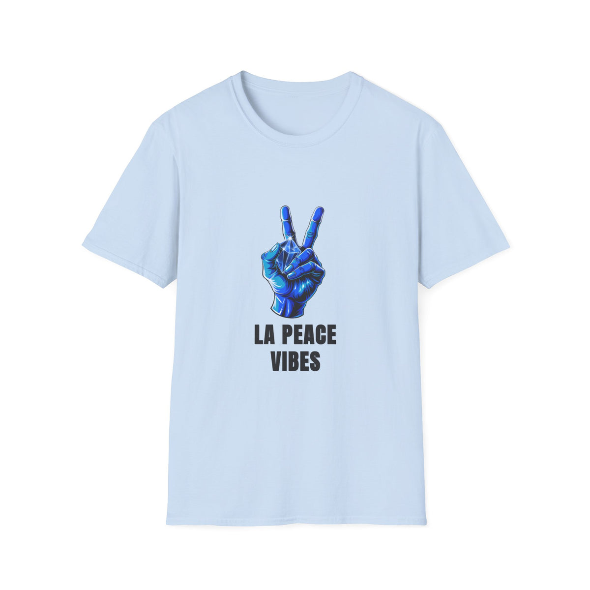 Peace Vibes T-Shirt — Blue Peace Hand Graphic Tee - Trending Now - August 2026