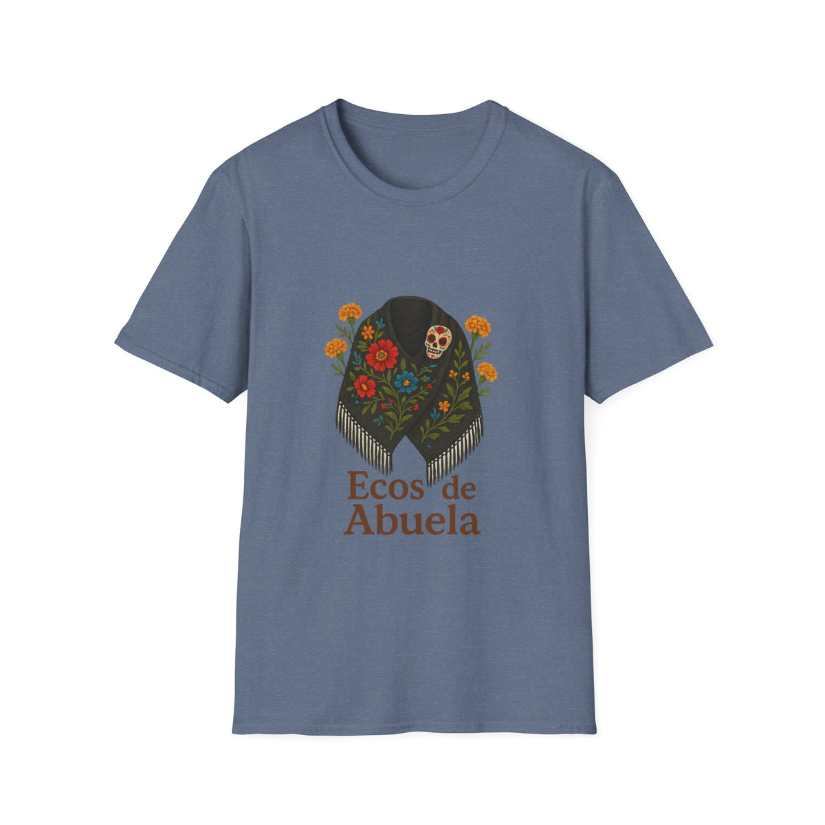 'Ecos de Abuela' Floral Graphic T-Shirt — Spanish Grandma Gift - Trending Now - October 2026