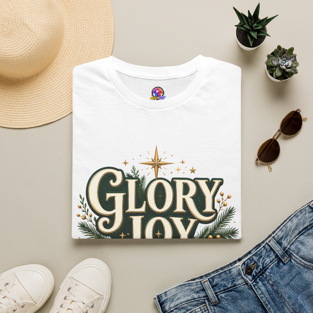 Glory Joy Peace Christmas T-Shirt