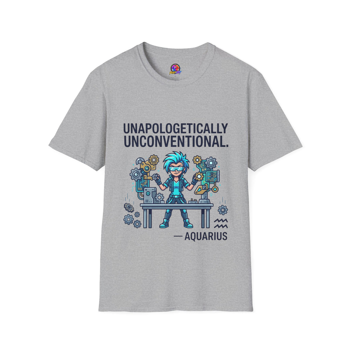 Aquarius Zodiac Unapologetically Unconventional Graphic T-Shirt