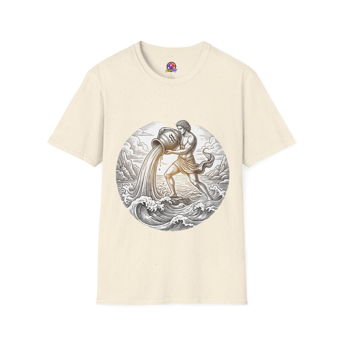 Aquarius Zodiac T-Shirt — Vintage Water Bearer Astrology Tee