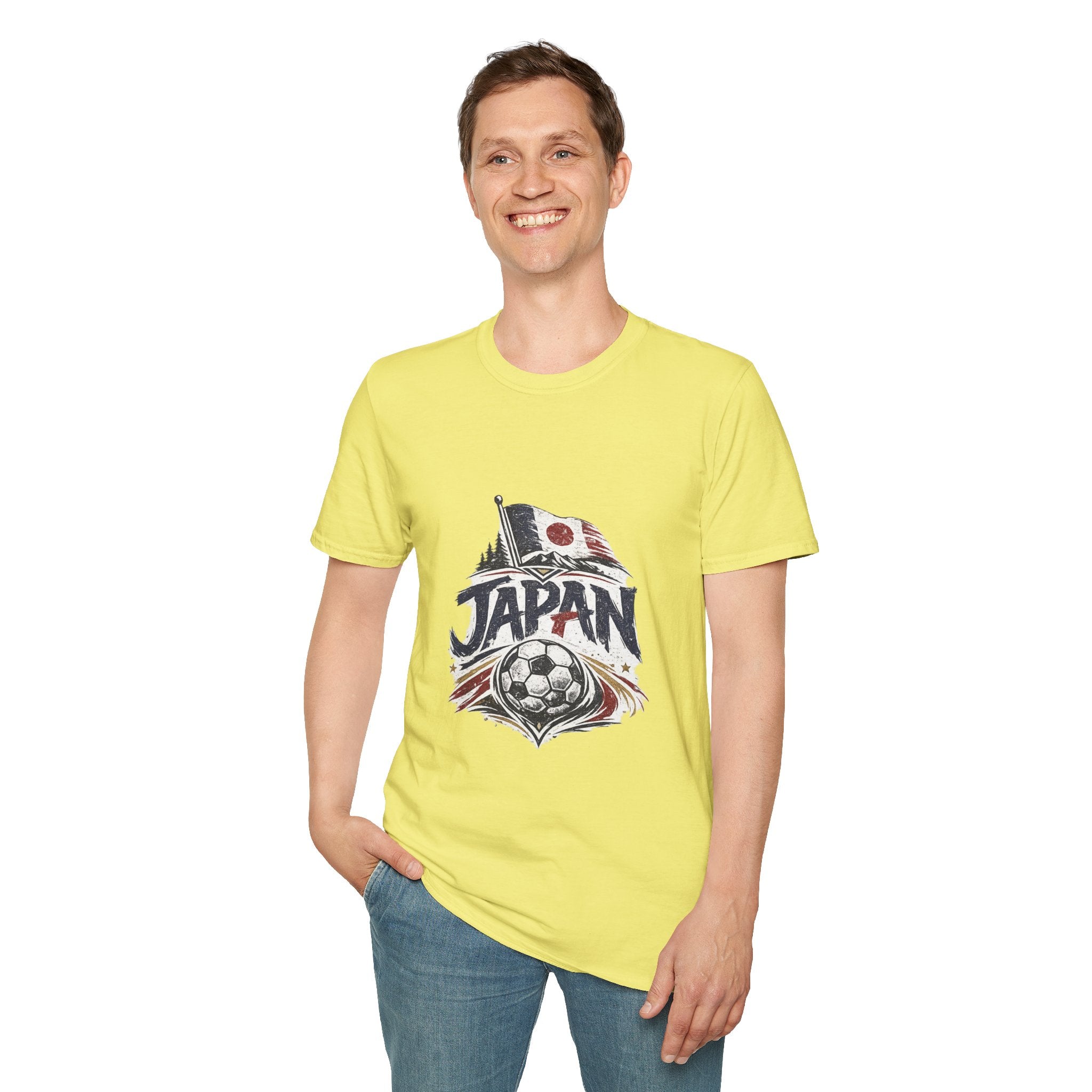 Japan Soccer T-Shirt – Vintage Flag & Crest Football Tee