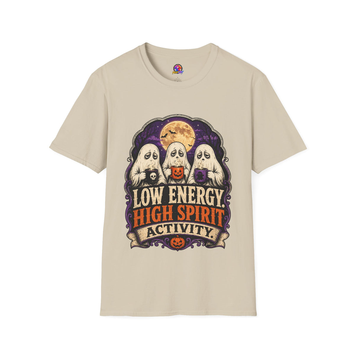 Halloween Low Energy High Spirit Unisex Softstyle T-Shirt