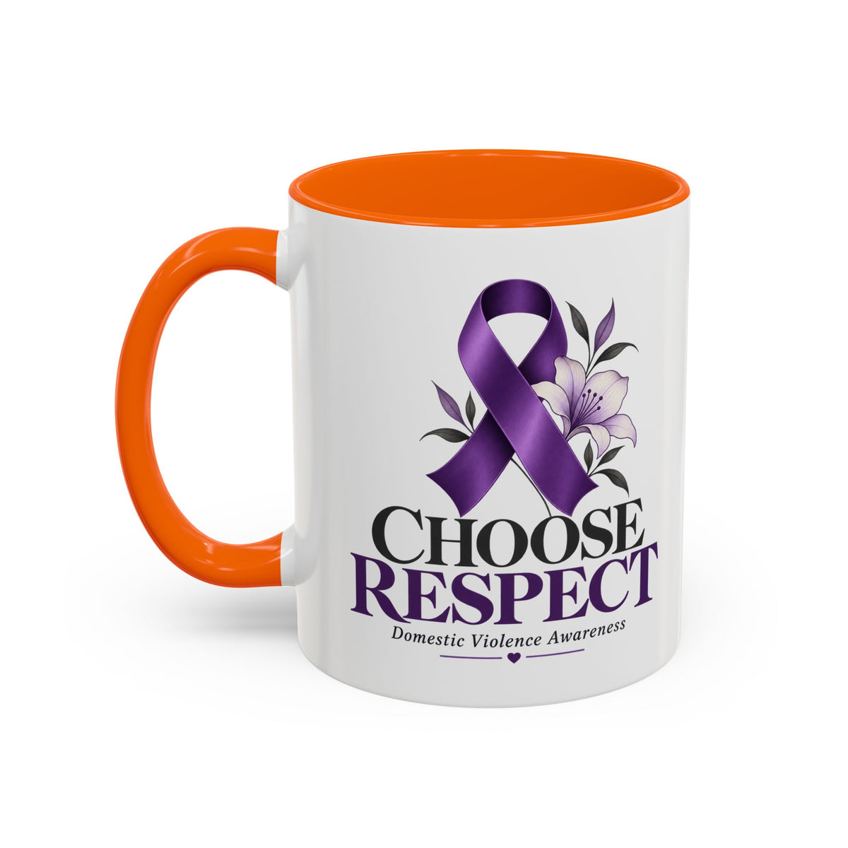 Choose Respect - Domestic Violence Awareness Coffee Mug (Accent, 11/15oz)