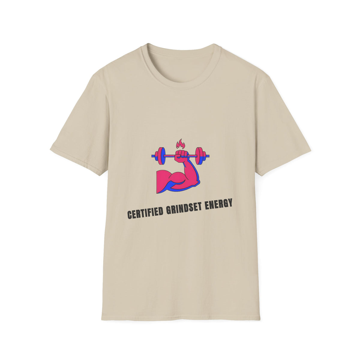 Certified Grindset Energy T-Shirt — Flame Dumbbell Fitness Tee - Trending Now - September 2026