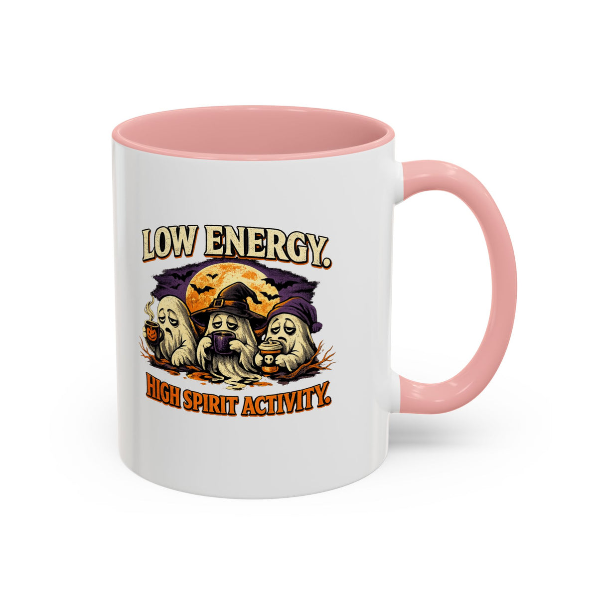 Halloween  Low Energy High Spirit  Accent Coffee Mug