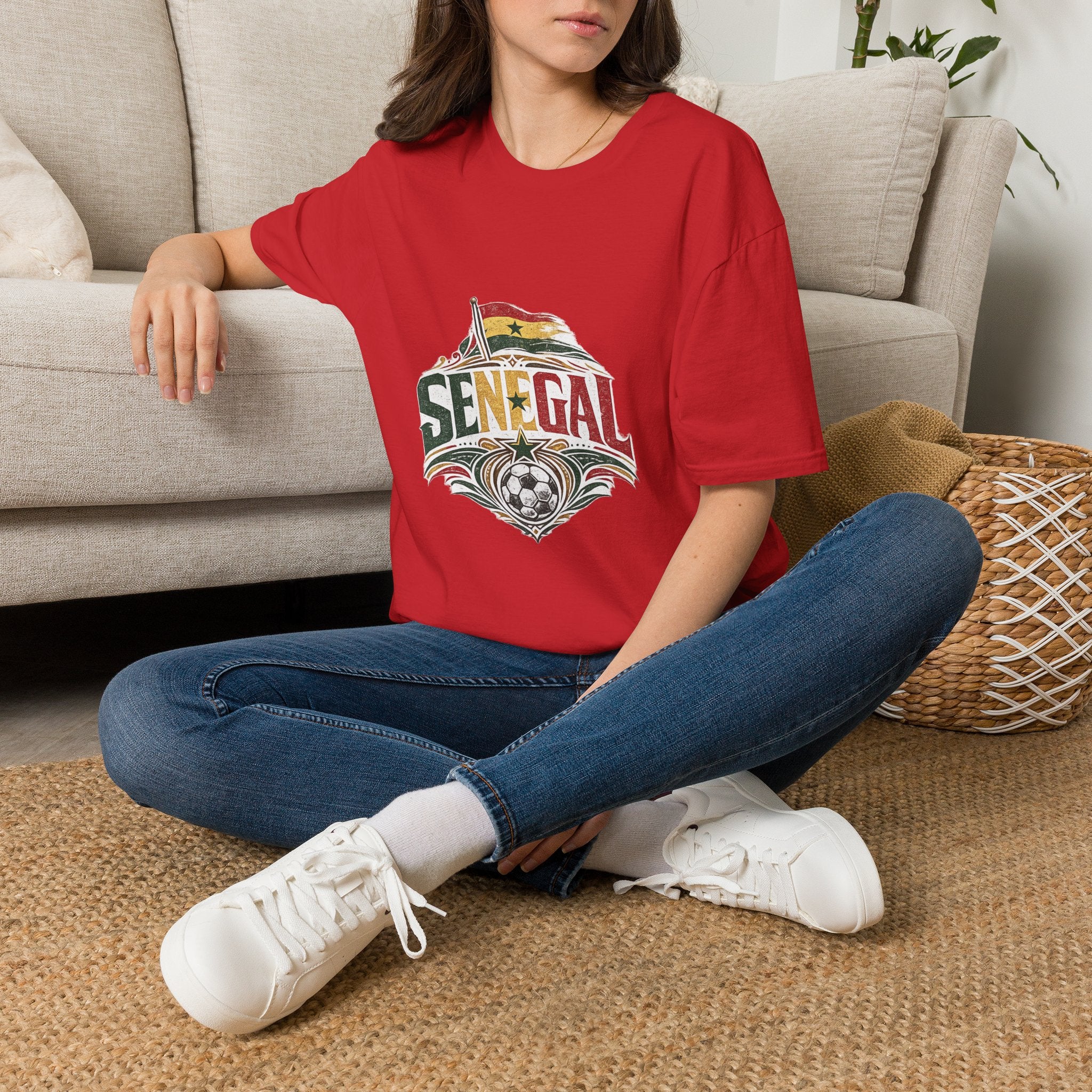 Senegal Flag Graphic T-Shirt — Vintage Senegal Pride Tee