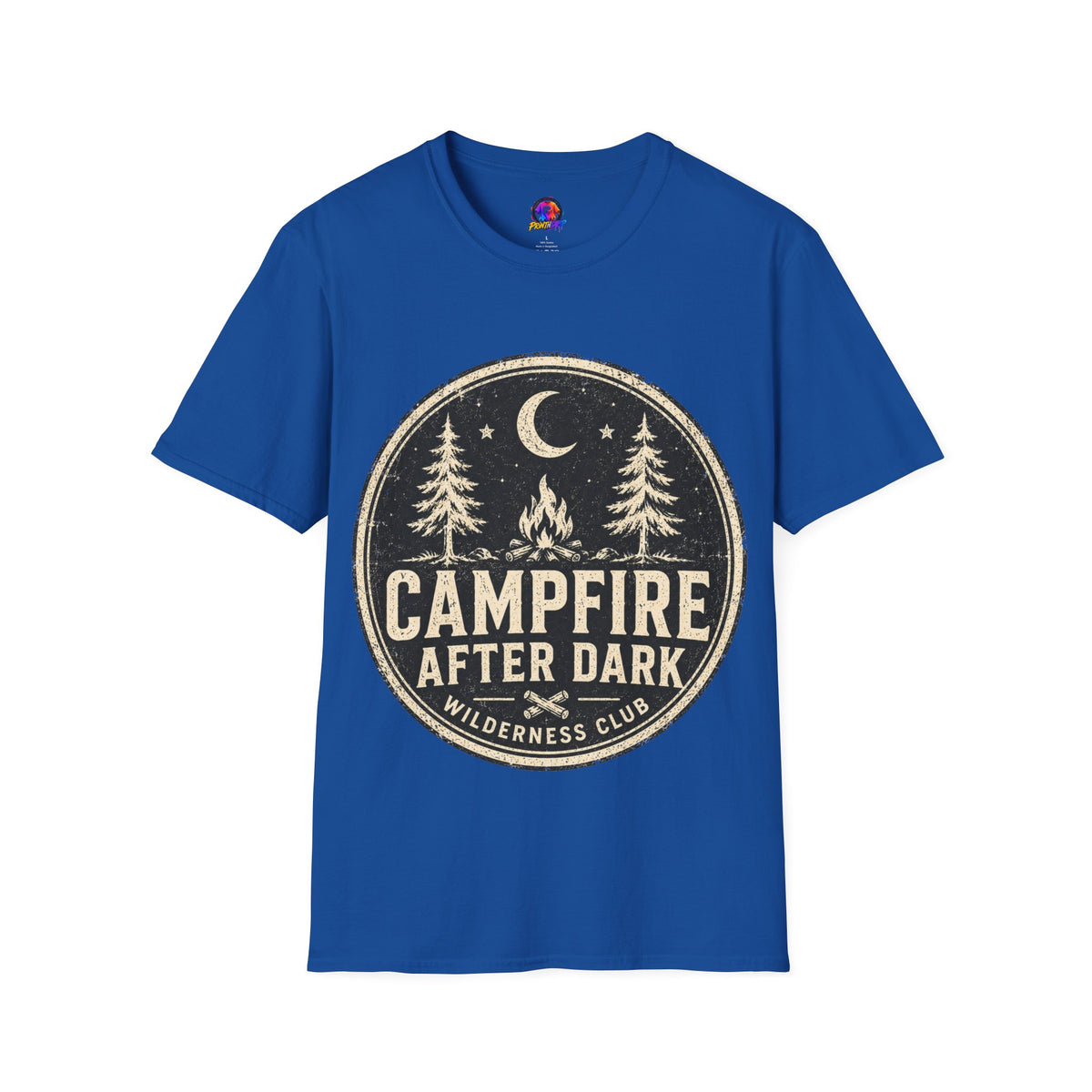 Campfire After Dark Tee — Vintage Wilderness Camping T-Shirt